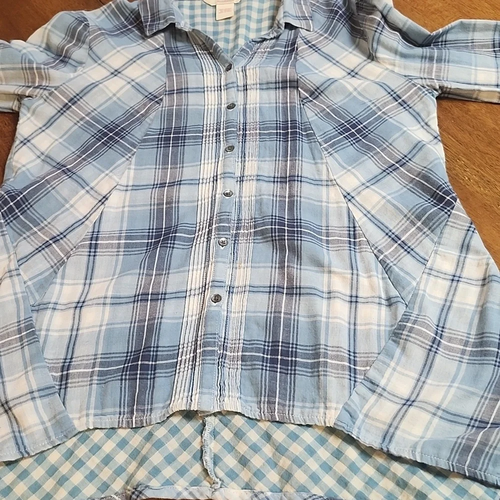 Sundance flannel shirt size M Patchwork Cotton